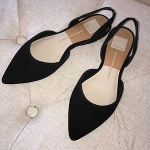 Dolce Vita Sling Back Black Suede flats